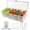 Clear (Includes 18 accessories), variant on INNOVATIVE LIFE Chilled Condiment Server with 5 Removable Compartments Container, Large Bowl with Lid,Garnish Tray with Lid for Bar, Serving and Dishes