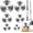 silver, variant on 9 count Drill  Wheel and  Bit Set - 1/4 Inch Hex Shank Rotary Tool Attachment for Metal, , Plastic