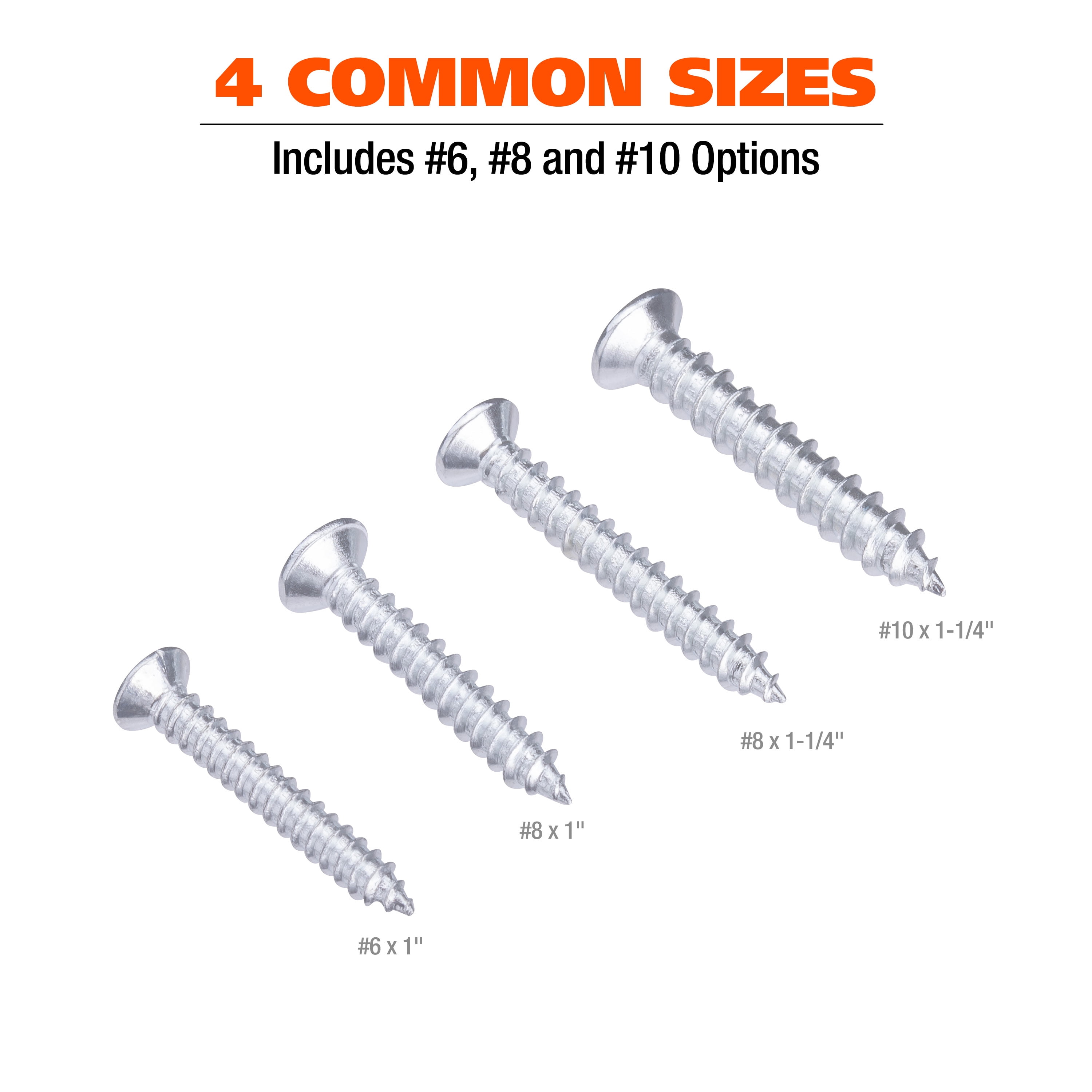 Great Neck Tools Anchor & Metal Screw Assortment, 285 Piece Set