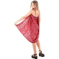 thumbnail image 2 of HAPPY BAY Women's Beachwear Summer Beach Wrap Bikini Wraps Sarong Coverups Skirt Bathing suit Swim Cover up Swimwear Swimsuit Coverups for Women One Size Red, Floral, 2 of 4