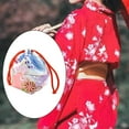 thumbnail image 1 of Xingzhi Japanese Drawstring Bag Coin Purse Lunch Bag Food Pouch Blue Pink, 1 of 8