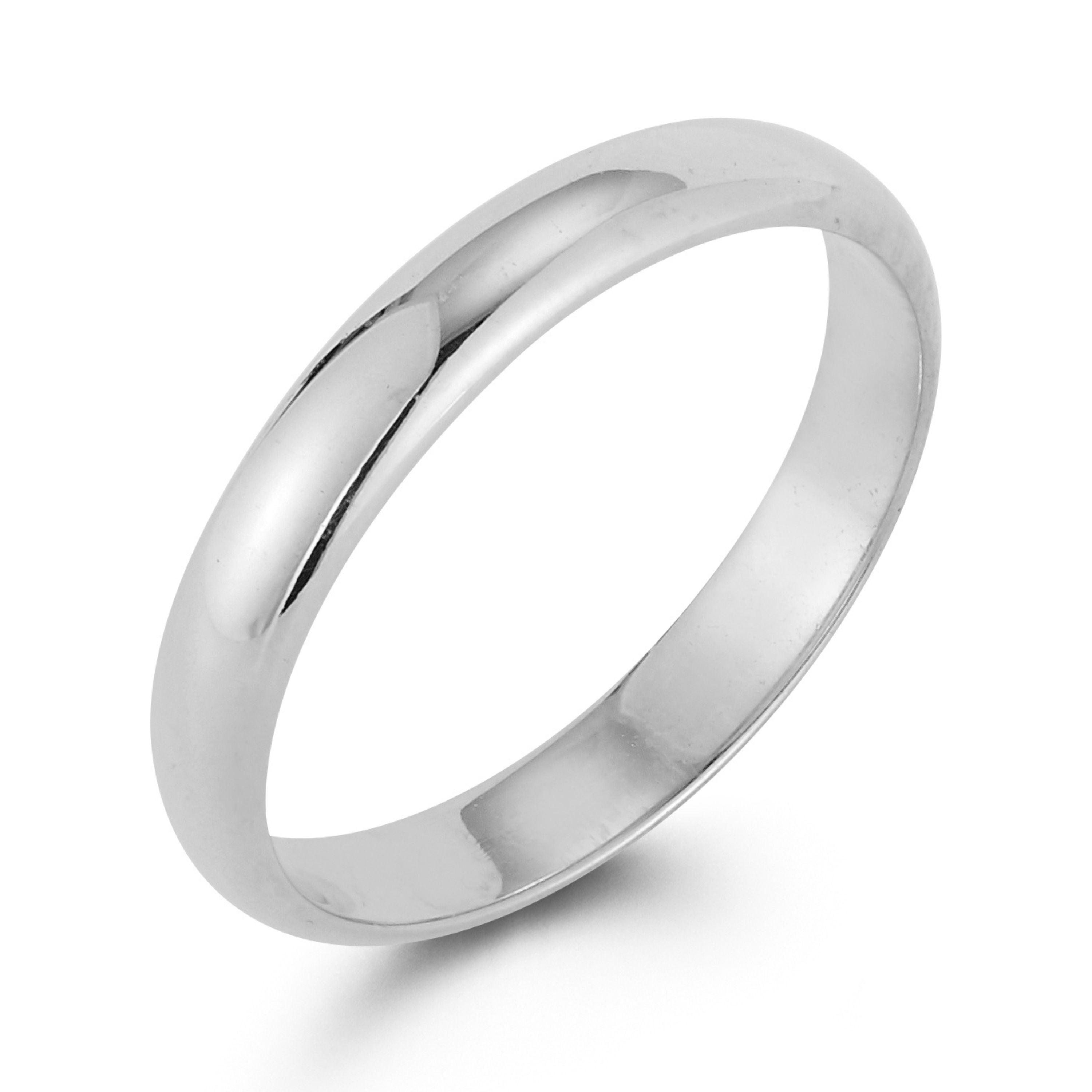 Adesso Milano Jewelry Sterling Silver Polished Band Wedding Ring for Women and Men, Silver