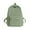 Green, variant on Womens Waterproof Nylon Backpack Large Capacity Travel Backpack Lightweight Casual Daypack for Work College Commuting and Everyday Use