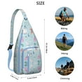 thumbnail image 3 of 4-Pockets Cross Body Bags for Woman Men,Cute Sea Life Sling Bag Chest Bag with Adjustable Strap Women's Crossbody Bags for Outdoors Hiking Traveling, 3 of 4
