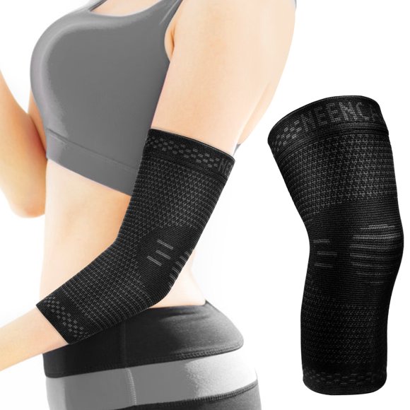 Elbow support compression support (pair)-Elbow sleeves are suitable for tendinitis, tennis elbow and golf elbow treatment, arthritis, exercises, weightlifting elbow sleeves-reduce elbow pain
