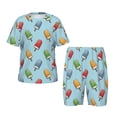 thumbnail image 1 of Balery Modern Ice Cream Conjunto de Pijama Infantil de Manga Corta con Estampado – Ropa de Dormir de Algodón Suave-XX-Large, 1 of 6