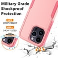 thumbnail image 3 of NIFFPD iPhone 14 Pro Case with Screen Protector, Shockproof Full Coverage Protective Cover Phone Case for iPhone 14 Pro 6.1" Pink, 3 of 6