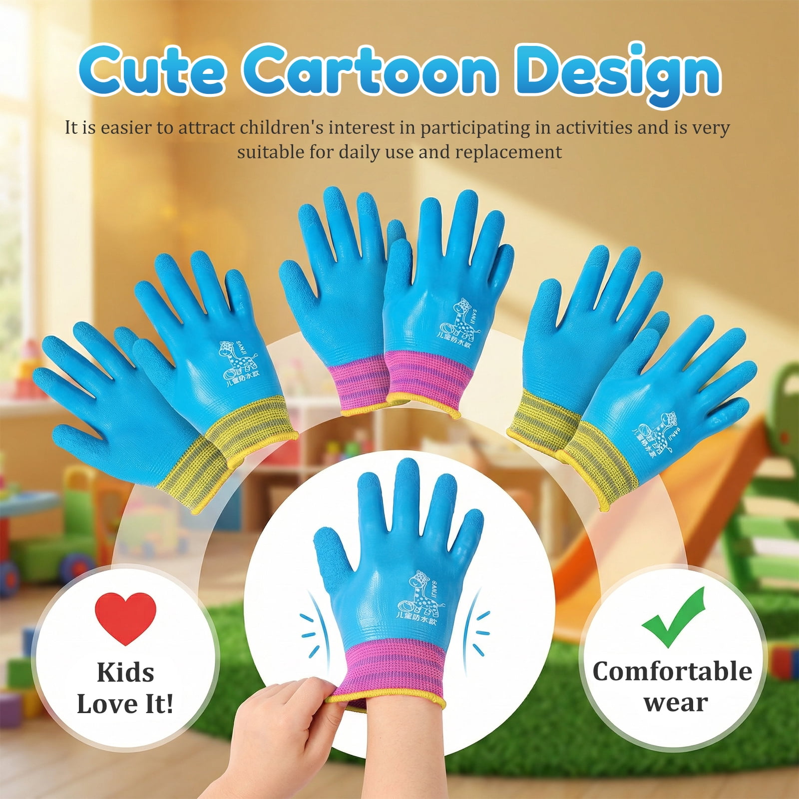 30 Pair Kids Cut Resistant Gloves Anti Cut Safety Glove for Fishing Cooking Whittling Wood Carving DIY Daily Protection (M)