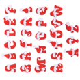 thumbnail image 4 of Embroidery Patches For Clothing 26Pcs Lovely Letter Patches Suitable For Christmas Ornaments 4.2X3.2CM Red Decoration, 4 of 5