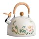 thumbnail image 4 of Whistling Tea Kettle Teapot Water Kettle Kitchen Tea Pot Flower Pattern Stovetop Pot, 4 of 4