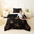 thumbnail image 4 of Homewish Bohemian Western Cowboy Twin Comforter Sets,Southwest Desert Cactus Bedding Set,Black Reversible,2 Pieces,1 Comforter and 1 Pillowcase, 4 of 7