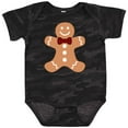 thumbnail image 3 of Inktastic Cute Gingerbread Man with Red Plaid Bowtie Boys or Girls Baby Bodysuit, 3 of 5
