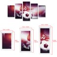 thumbnail image 4 of Wall Picture Wall Art Canvas Wall Paintings Canvas Wall Art Football Sports Canvas Painting 5 Panels Printed Picture Wall Art Home Office Bedroom Decor S, 4 of 8