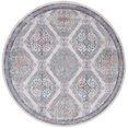 thumbnail image 4 of SAFAVIEH Oregon Celandine Floral Bordered Area Rug, Grey/Ivory, 5'1" x 7'6", 4 of 9