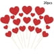 thumbnail image 2 of Bandera De Corazn De Papel Brillante Para San Valentn, Decoracin Para Tartas De Fiesta, Cartulina, 20 X 20 Cm, Detalles Brillantes, Para Bodas, Tartas De Cumpleaos, Paquete De 20, UKHBMC, 2 of 7