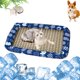 thumbnail image 5 of Pisexur Suministros para mascotas Alfombrilla de ratán para perros y gatos, alfombrilla fresca de seda helada para perros, manta fresca portátil y lavable para mascotas, perros, gatos y animales, 5 of 6