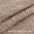 thumbnail image 3 of EVERGRACE 100% Cotton Paisley Quilt Set, King Size 3 Piece Set – Prewashed Lightweight Bedspread with 2 Shams, Soft & Breathable Matelasse Coverlet for All-Season Comfort, Dusty Brick, 3 of 7