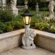 thumbnail image 5 of Lámpara solar para exteriores, estatua de resina con iluminación LED para jardín, patio, caminos, decoración, regalo conmemorativo impermeable para el hogar., 5 of 6