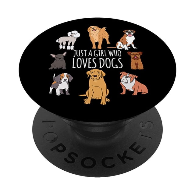 Adhesivo PopSockets PopGrip divertido con temática de perros y cachorros