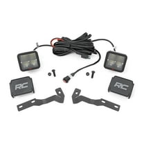 Rough Country 2" LED Ditch Light Kit for 2016-2023 Tacoma | Spot Beam - 81080