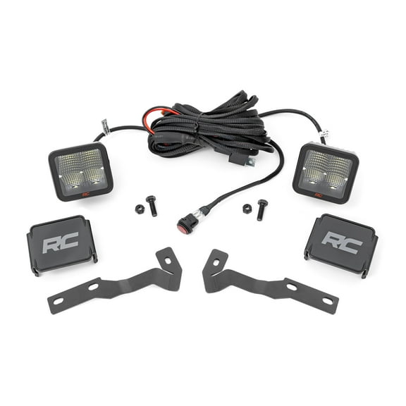 Rough Country 2" LED Ditch Light Kit for 2016-2023 Tacoma | Spot Beam - 81080