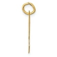 thumbnail image 2 of 14K Yellow Gold Charm Pendant Themed 22 mm 12-17 Large Script Initial R, 2 of 3