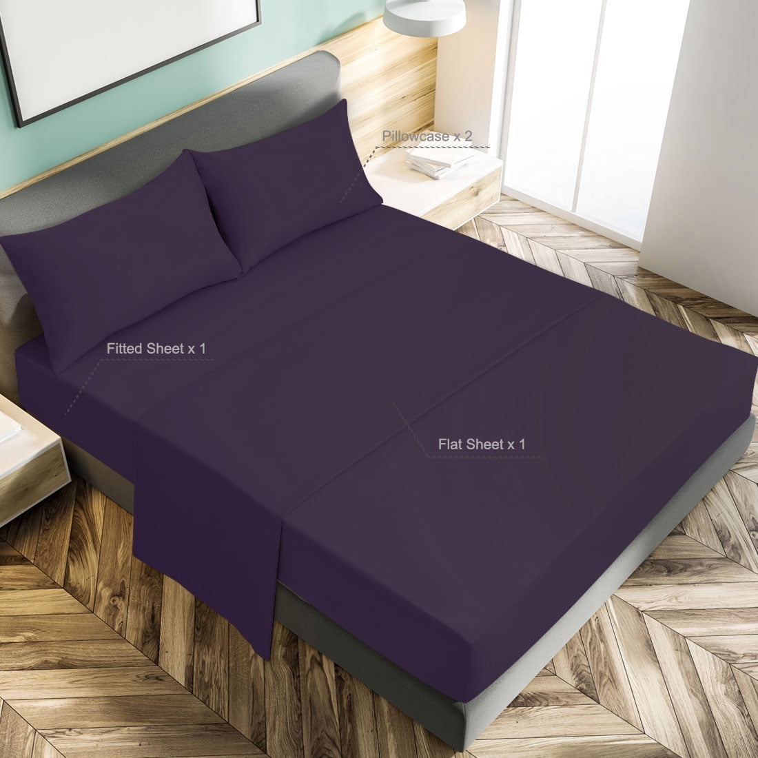 PiccoCasa 110gsm Polyester Microfiber 