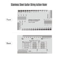 thumbnail image 2 of Stainless Steel Guitar String Action Ruler String Ruler Guitar Measuring Gauge Tool 89*51mm for Classical Electric Acoustic Guitar Bass Mandolin Banjo String Instruments, 2 of 7