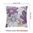 thumbnail image 4 of Throw Pillow Cases Pack of 2 Two-Tone Blooming Flower Decorative Cushion Covers for Couch Bed Sofa Farmhouse Decoration Purple Grey, 4 of 7