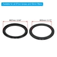 thumbnail image 2 of Uxcell 67mm-55mm Metal Step Down Ring with Cleaning Cloth, 2 Pack Camera Lens Filter Aluminum Adapter Ring, 2 of 6