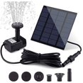 thumbnail image 1 of Ganfancp 1.4W Brushless Solar Fountains Garden Villa Pool Landscapes Bird Bath Small Direct Drive Fountains Pump Ofertas Del Día 1*Panel Solar 1*Bomba de Fuente, 1 of 5