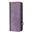 thumbnail image 2 of ELEHOLD for Samsung Galaxy Z Fold 3 2021 7.6" Wallet Case with Detachable Wrist Strap Handbag, Luxury PU Leather Flip Soft TPU Built-in Magnetic Card Slots Kickstand Function Shockproof Case,Purple, 2 of 5