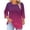 Hot Pink, variant on Plus Size Women's Pleated Tunic Tops Fall Long Sleeve Blouses Fashion Curved Hem Shirts Dressy Casual Black XXXL