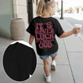 thumbnail image 2 of Gubotare Kids Clothes Girls Girls' Short Sleeve Shirts for Kids Crewneck Cute Casual Tee Blouse (Black,Size 5-6 Years), 2 of 6