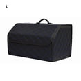 thumbnail image 4 of Wisewang Convenient Storage Box For Car Trunk Durable Organizer For Cars And SUVs Trunk Storage Organizer Black blue lines L, 4 of 6