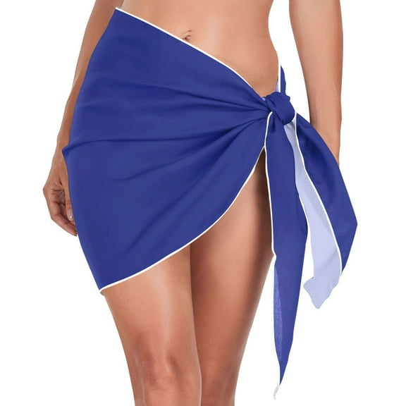 joogoo Navy Women's Beach Sarong Bathing Suit Wrap Swimwear Cover Ups M