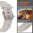 thumbnail image 4 of Circoclve for Apple Watch Ultra 2 Band 49mm for Series 9/8/SE2/7/6/SE/5/4/3/2/1 45mm/44mm/42mm Durable Stainless Stee Metal Connector Band, Silicone Rugged Sport Replacement Band for Men, 4 of 5