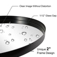thumbnail image 2 of Open Box ANDY STAR 24 x 36 Inch Oval Deep Metal Frame Wall Mirror, Matte Black, 2 of 9