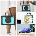 thumbnail image 6 of for Lenovo Tab 10.1/ Tab K10C Case 10.1 inch 2025, 360 Rotating Shockproof Cover with Stand, Handle, Shoulder Strap, Sky Blue Panel, 6 of 7