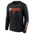 thumbnail image 2 of Men's Majestic Black San Francisco Giants Flip Mode Long Sleeve T-Shirt, 2 of 3