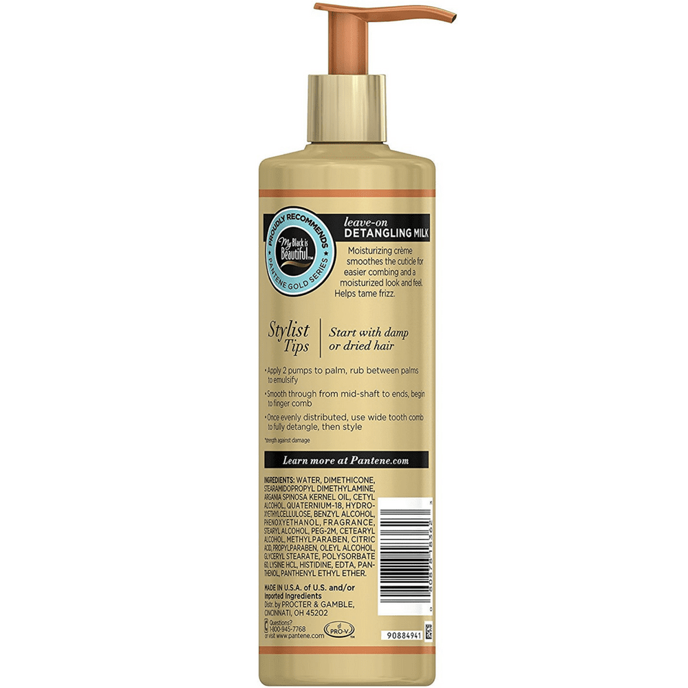 4 Pack - Pantene Pro-V Gold Series Leave-On Detangling Milk 7.6 oz