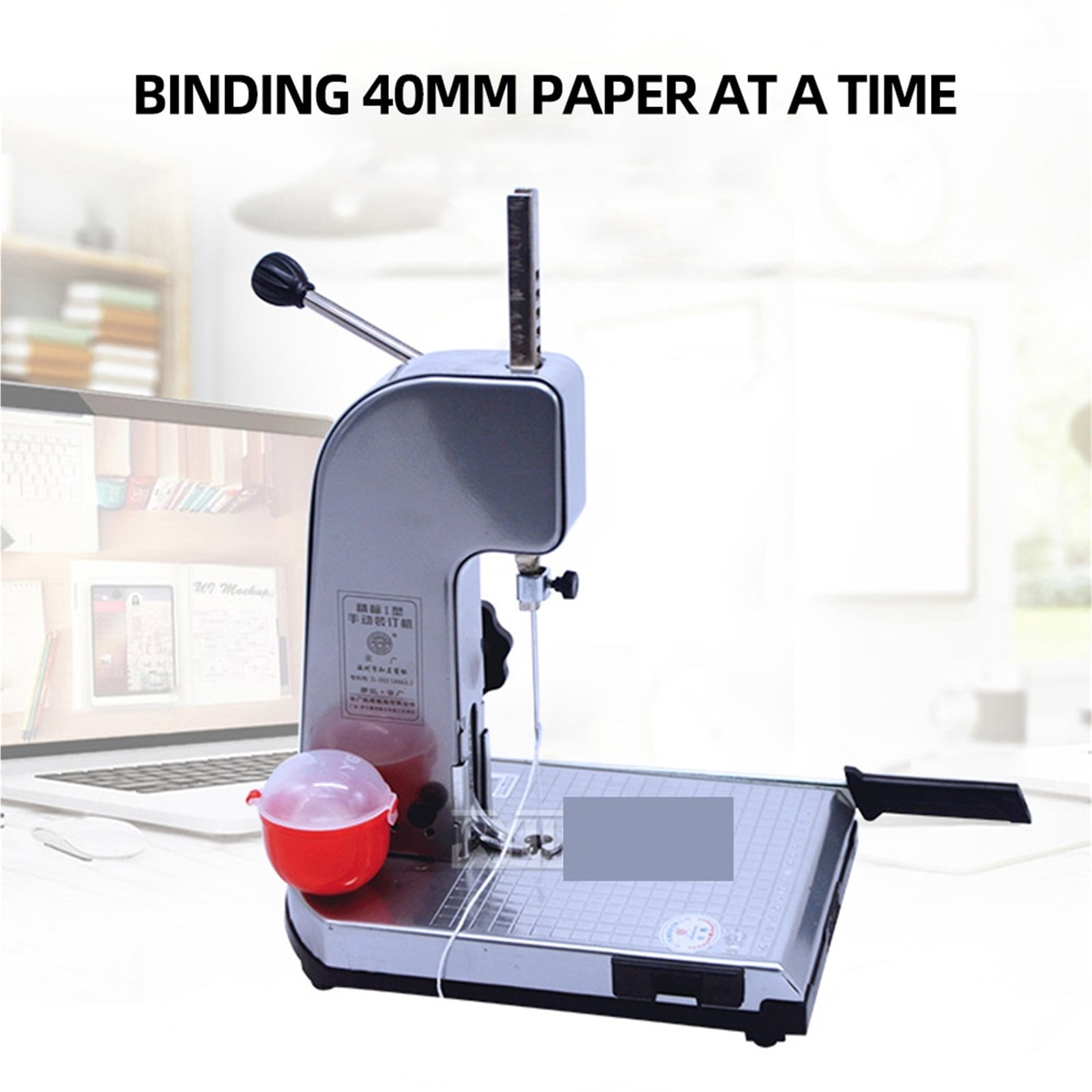 Paper Binding Machine, Grid Positioning Paper Cutting Machine, Binding And Cutting Integrated Machine For Financial File, Ticket ,Hand & Power Tool