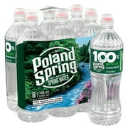 Poland Spring Maine Spring Water, Sport Cap, 23.7 fl oz, 6-Pack Plastic Bottles