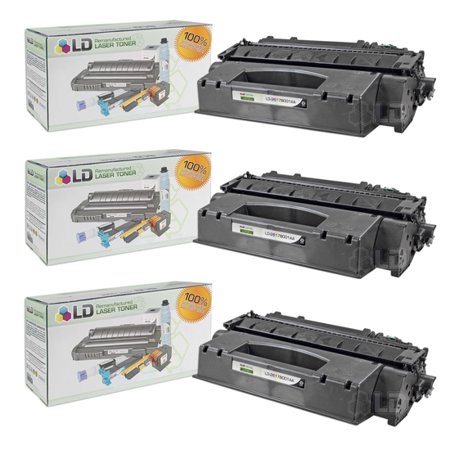 LD Set of 3 Compatible Black Laser Toner Cartridge for Canon 120 (2617B001AA)
