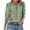 Green, variant on YYUIJK Women's 2025 Fashion Tops 3/4 Length Sleeve Business Casual Blouses Summer Tees Shirts Gray XL