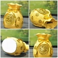 thumbnail image 3 of GETAJGHSD Lucky Bag Piggy Bank Golden Money Bag Model Resin Saving Decorating Home 1Pcs, 3 of 8