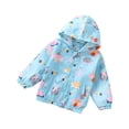 thumbnail image 1 of Gibobby Chamarra acolchada para niñasChaqueta con estampado de de dibujos animados para niños pequeños, bebés, niñas y niños, abrigo cortavientos con cap(Azul, 18-24 Meses), 1 of 3