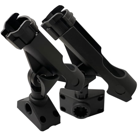 Boat Fishing Rod Holders Black 2 Pack Side Deck Mount