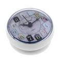 thumbnail image 3 of Mini Wall Clock Suction Cup Water Shower Clock Suction Resistant for Bathroom Kitchen White, 3 of 7