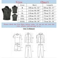 thumbnail image 3 of ManxiVoo Motorcycle Jacket Men Fashion Casual Solid Color Vest Motorcycle Fleet Punk Leather Vest Coat Top Vest Jackets for Men Black L, 3 of 4